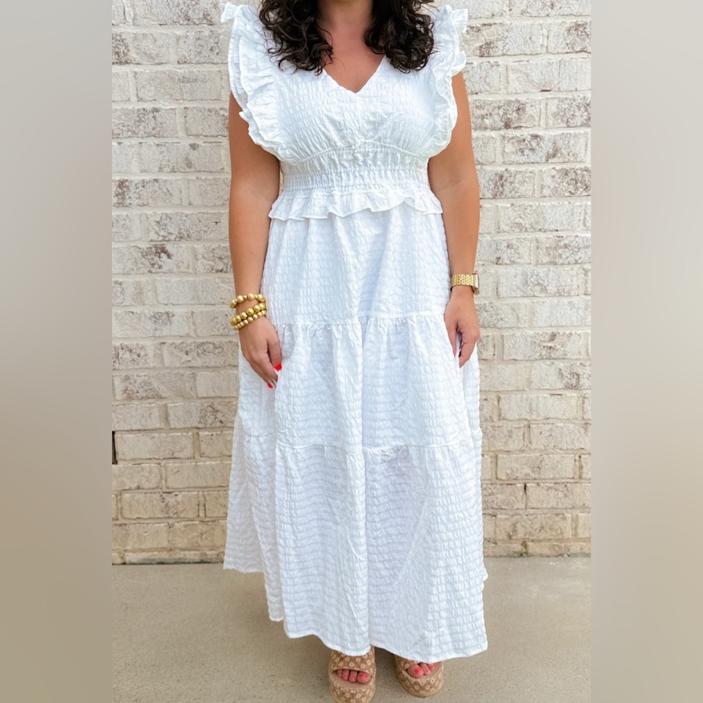 white maxi adorable dress